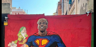 Tak teraz wygląda ZNICZONY MURAL Lamine Yamala...